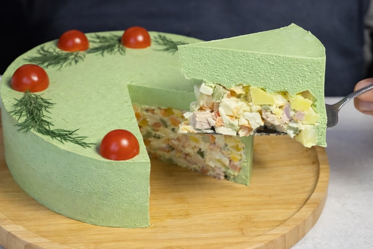 Дубайский оливье на Новый год сгенерировано ИИ Qwenlm.ai (18+)