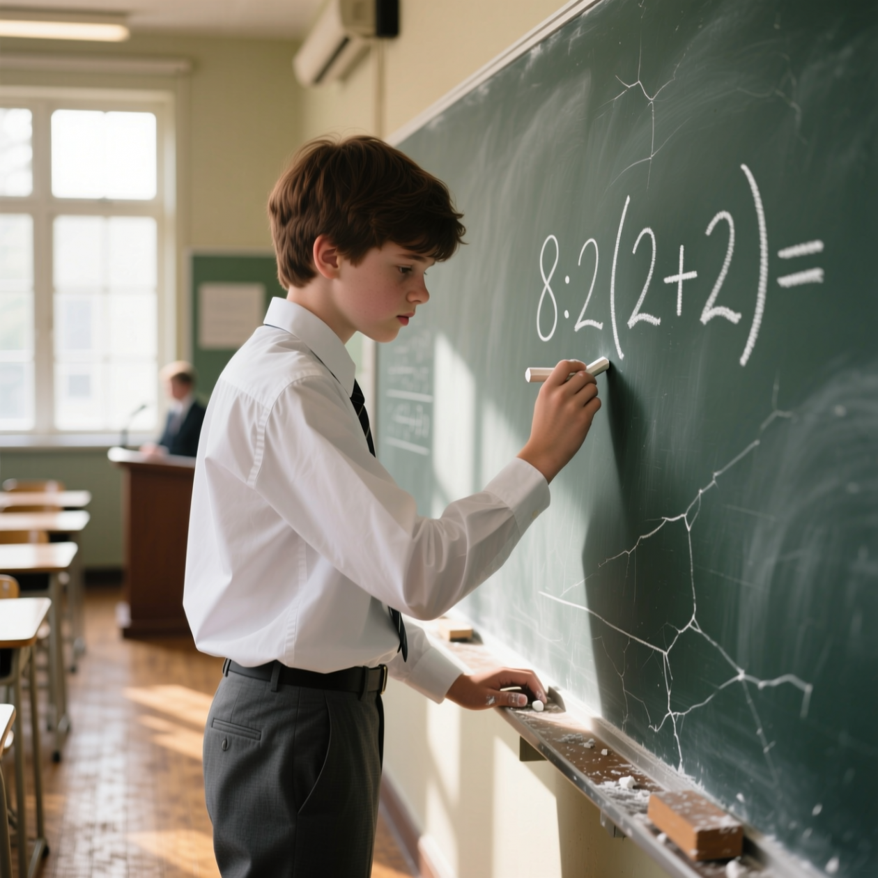 Пример, на котором валятся почти все: ответ 1 или 16 - даже отличники решают его неправильно Qwen