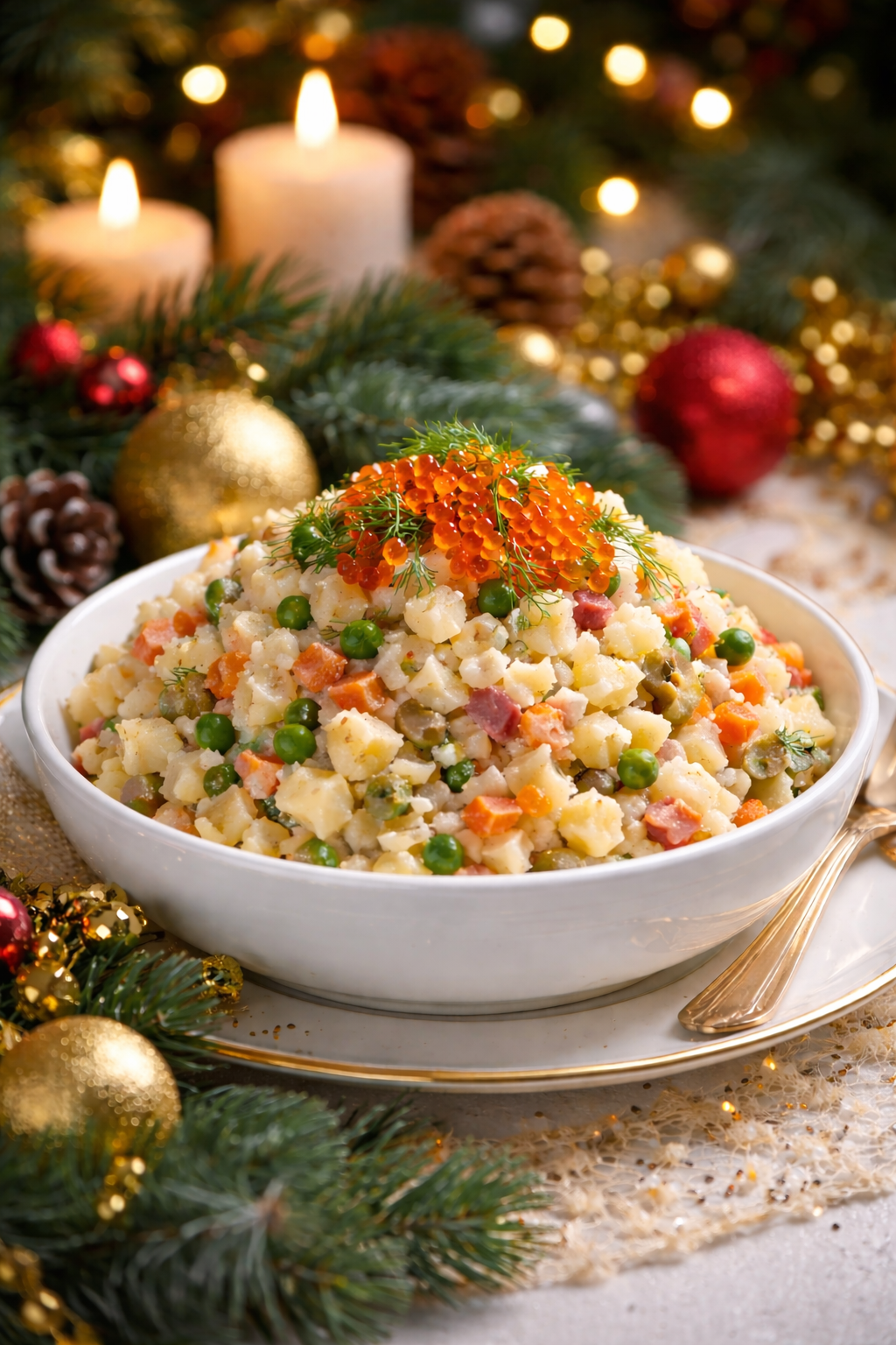 Оливье на Новый год сгенерировано ИИ Qwenlm.ai (18+)