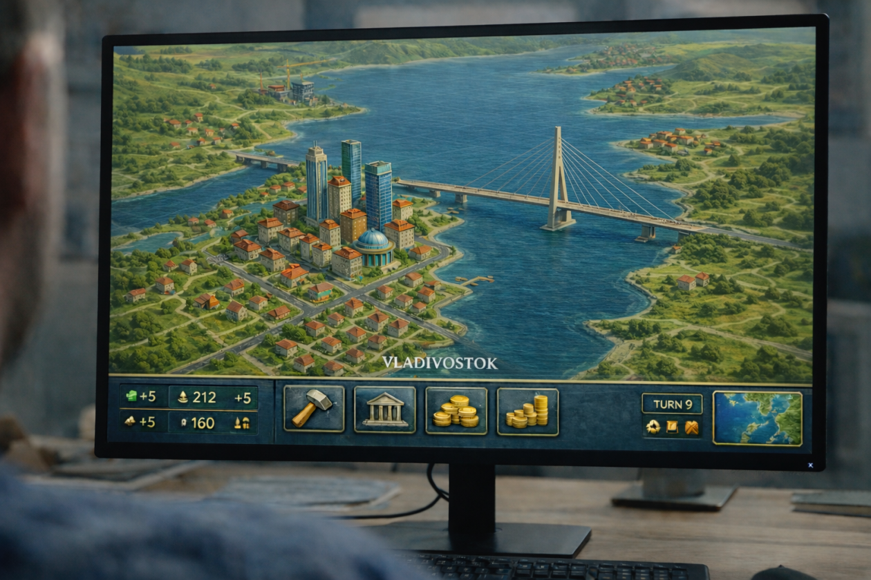 Какие будут игры про Владивосток Сгенерировано нейросетью