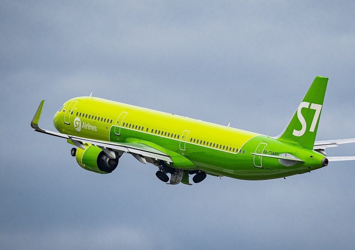 Самолёт S7 в полёте Илья Аверьянов, ИА PrimaMedia
