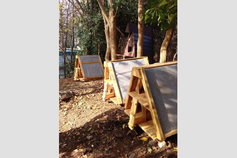 Новые домики для кошек поставили в Ялте Соцсети Я. Павленко