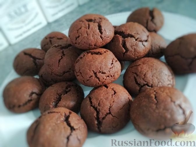 Ароматное шоколадное печенье - как в лучших кофейнях. Идеальный десерт для родных russianfood.com