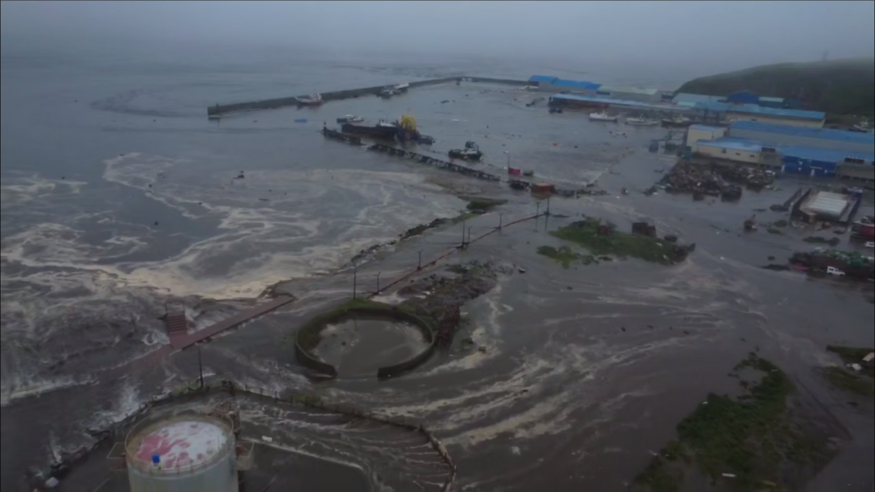 Последствия землетрясения в Северо-Курильске пресс-служба правительства Сахалинской области