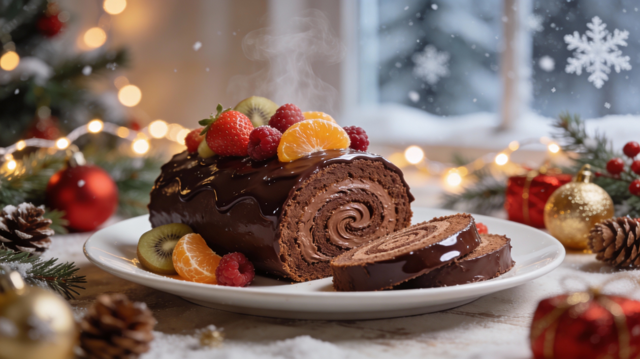 В Рождество удивляю гостей этим безумно вкусным и эффектным рулетом — масса удовольствия за 15 минут perplexity.ai (18+)
