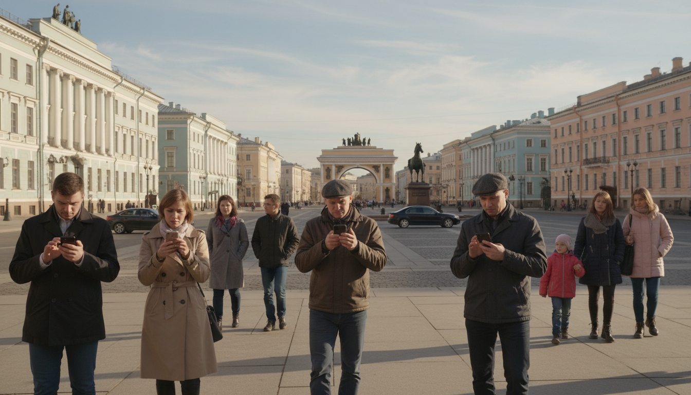 Мобильный интернет отключили в центре Петербурга Сгенерировано