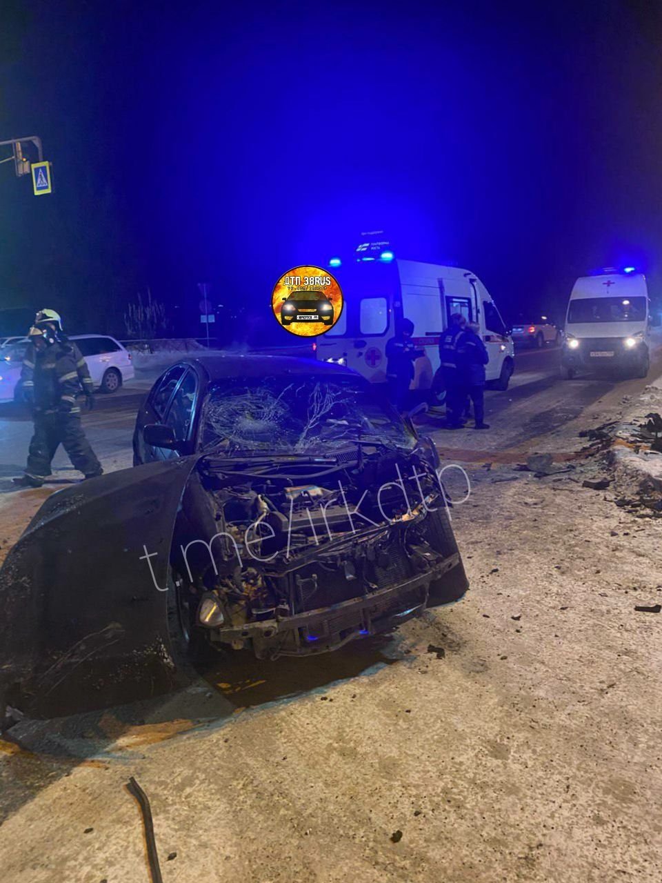 Жуткое ДТП произошло на Старо-Кузьмихинской в Иркутске Тг-канал (18+) ДТП38RUS