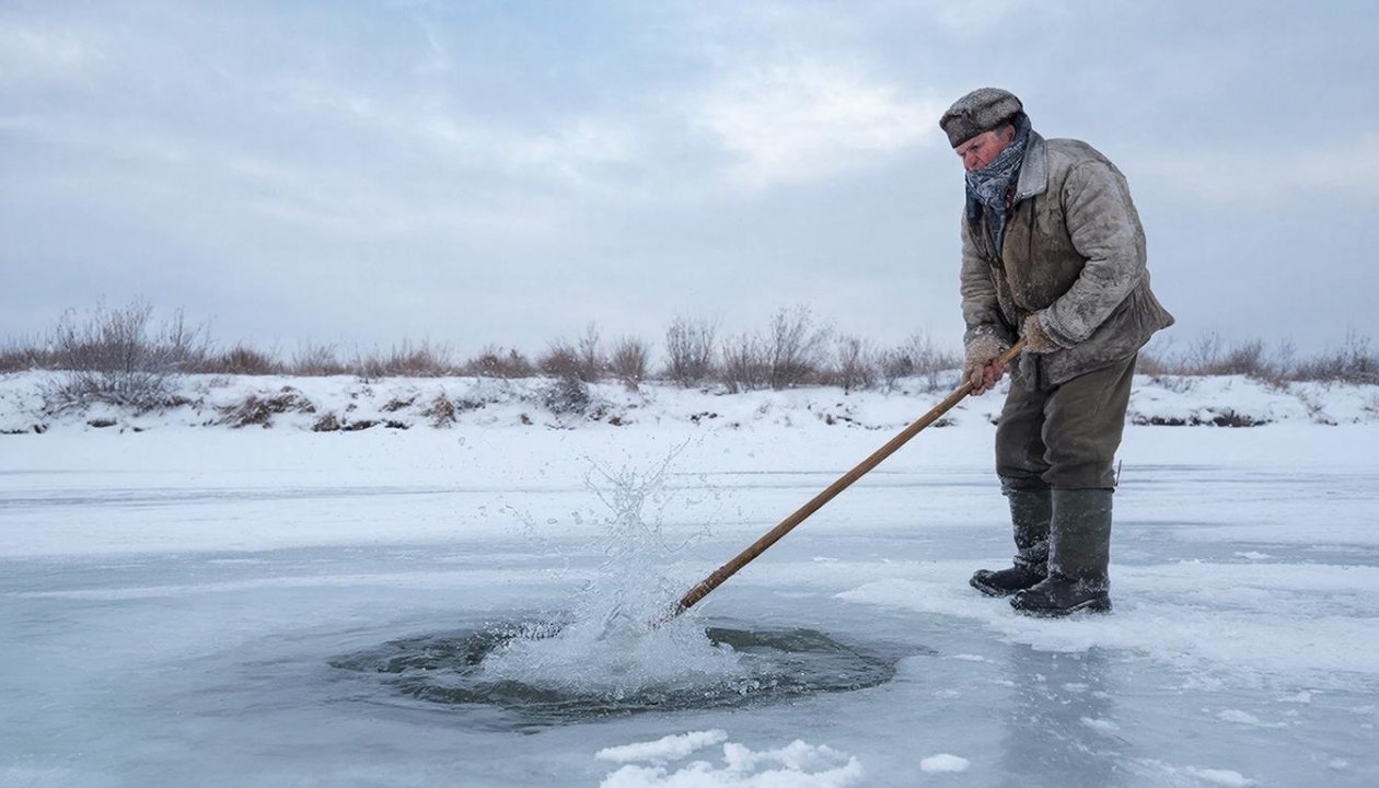Эхолот не нужен: как с помощью палки понять, есть ли рыба в лунке, за 30 секунд ИИ Kandinsky (18+)