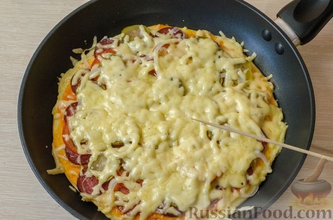 Пицца на сковороде за 10 минут russianfood.com