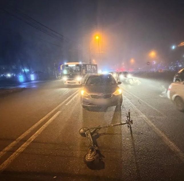 Пьяный водитель электросамоката попал под колёса машины в Ставрополе Госавтоинспекция Ставрополья