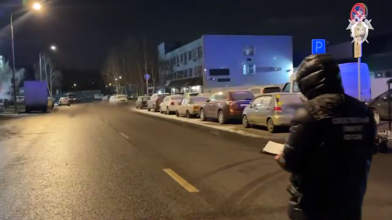 Кадры с места взрыва авто ДПС в Москве Telegram / Следственный комитет России