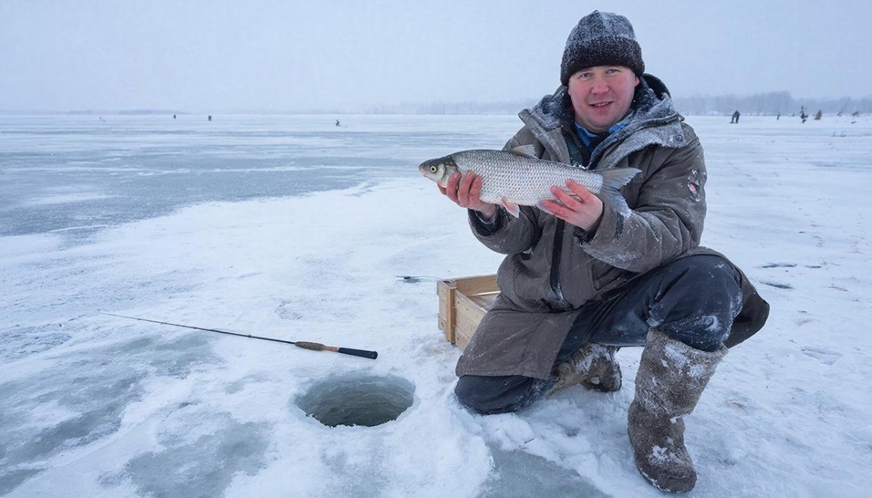 Зимний жор карася: в какие часы рыба клюёт при каждом забросе ИИ Kandinsky (18+)
