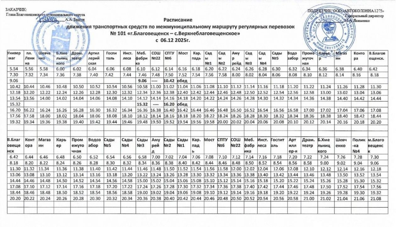 администрация Благовещенского округа