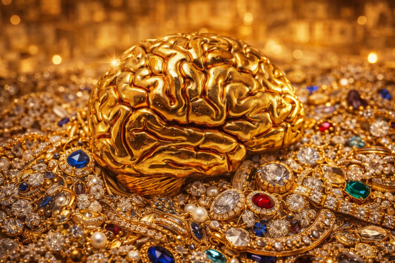 Золотые мозги сгенерировано ИИ Qwenlm.ai (18+)