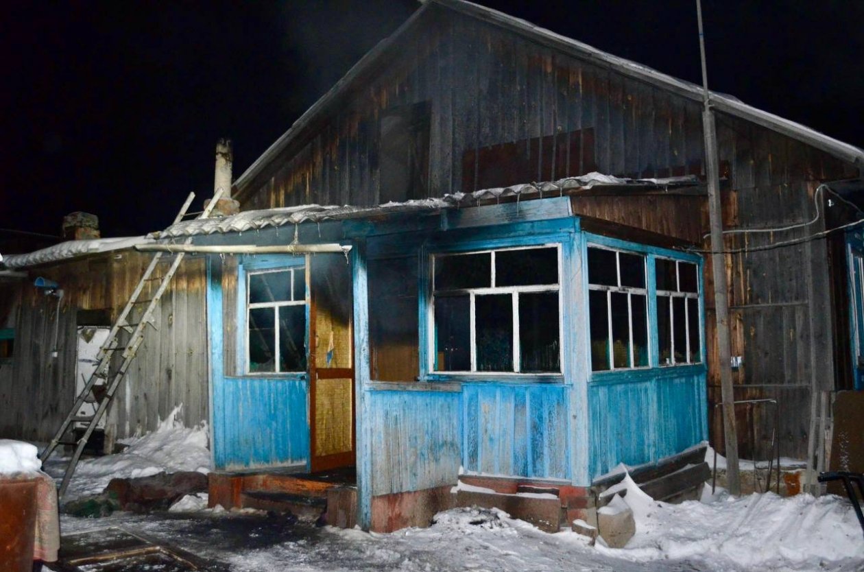 Место пожара СУ СКР по Иркутской области