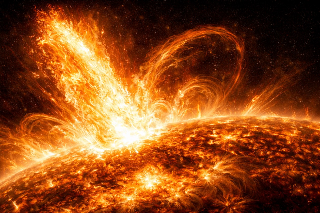 Солнечные вспышки ударят под Новый год: ученые бьют тревогу Perplexity AI (18+)