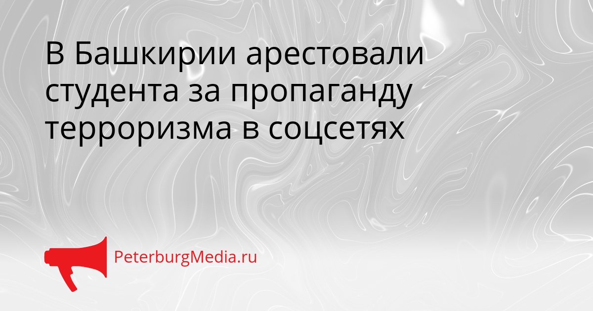 В Башкирии арестовали студента за пропаганду терроризма в соцсетях Сгенерировано