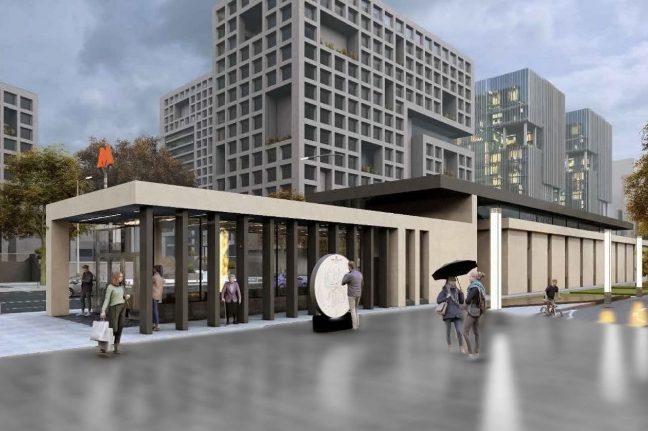 Архитектурная концепция станции метро &quotБульвар Генерала Карбышева&quot Градостроительный комплекс Москвы