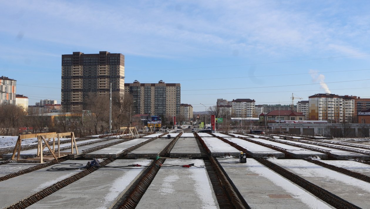 Строящийся мост на ул. Чичерина Анна Маринец, ИА UssurMedia