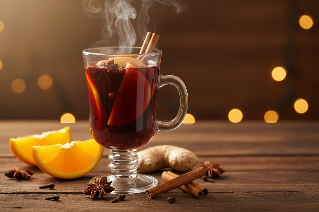 Безалкогольный глинтвейн сгенерировано ИИ Perplexity (18+)