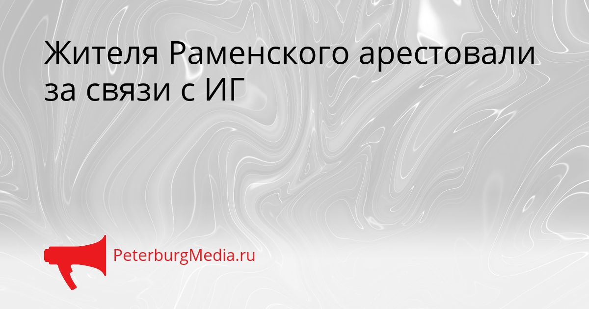 Жителя Раменского арестовали за связи с ИГ Сгенерировано