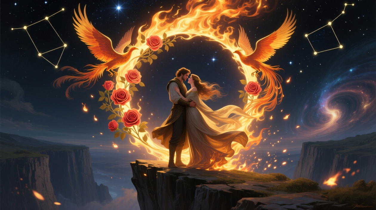 Огненное пробуждение: эти 2 знака зодиака встретят любовь в 2026 - захватит пламя страсти ИИ Qwen (18+)