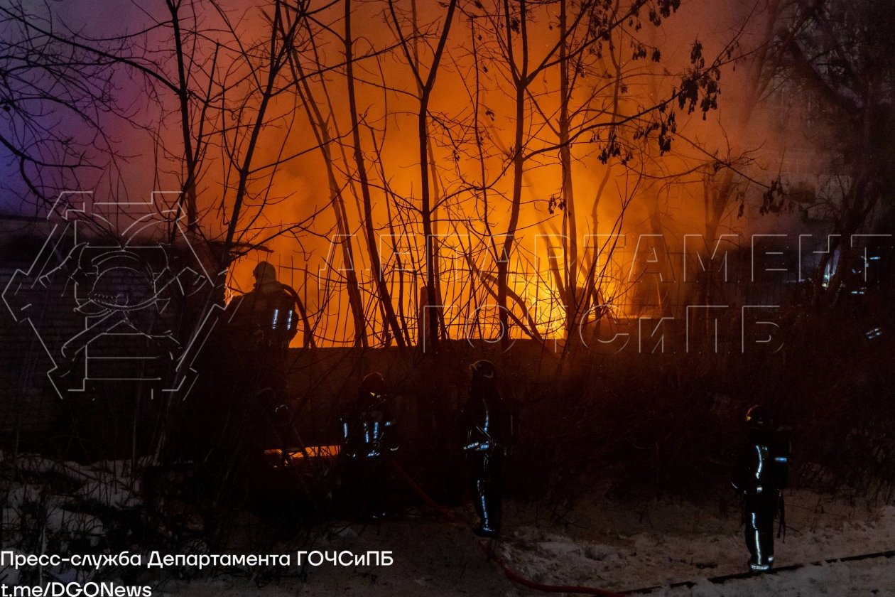 Пожар произошел в новогоднюю ночь в Подмосковье Telegram-канал Департамента ГОЧСиПБ