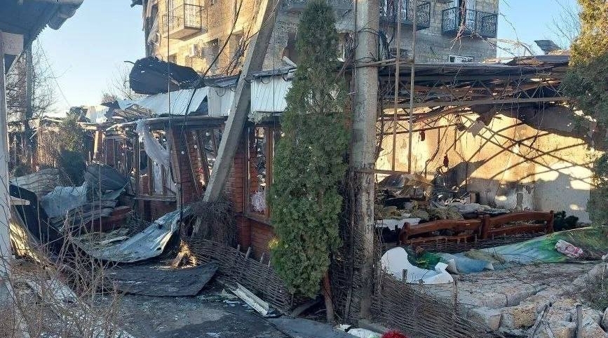 Атака дронов на Херсонскую область Telegram-канал губернатора Херсонской области Владимира Сальдо