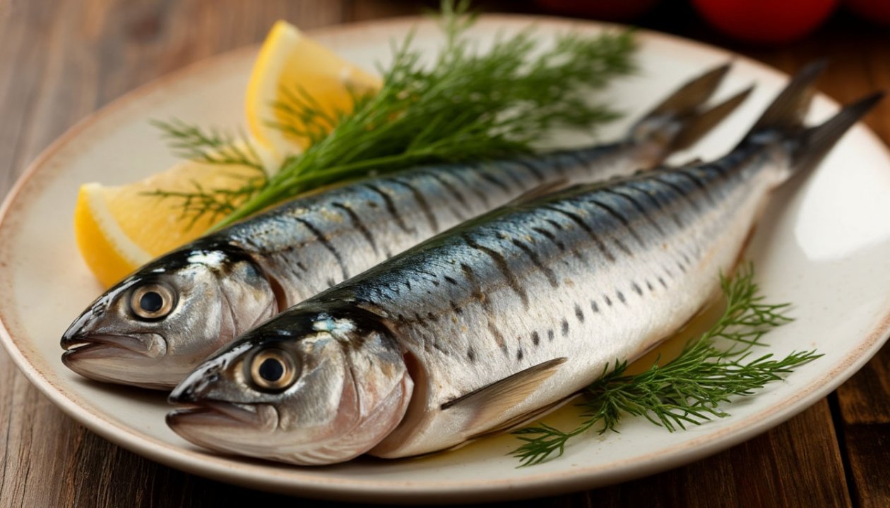 Мариновать не нужно: пару специй, завернула в пленку – и великолепная скумбрия к праздничному столу готова ИИ Кандинский (18+)