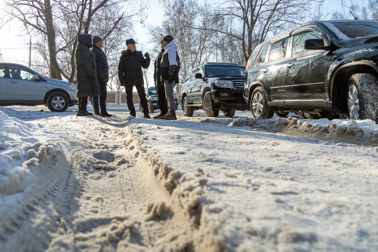 Инспекционный выезд в Южно-Сахалинске пресс-служба администрации Южно-Сахалинска