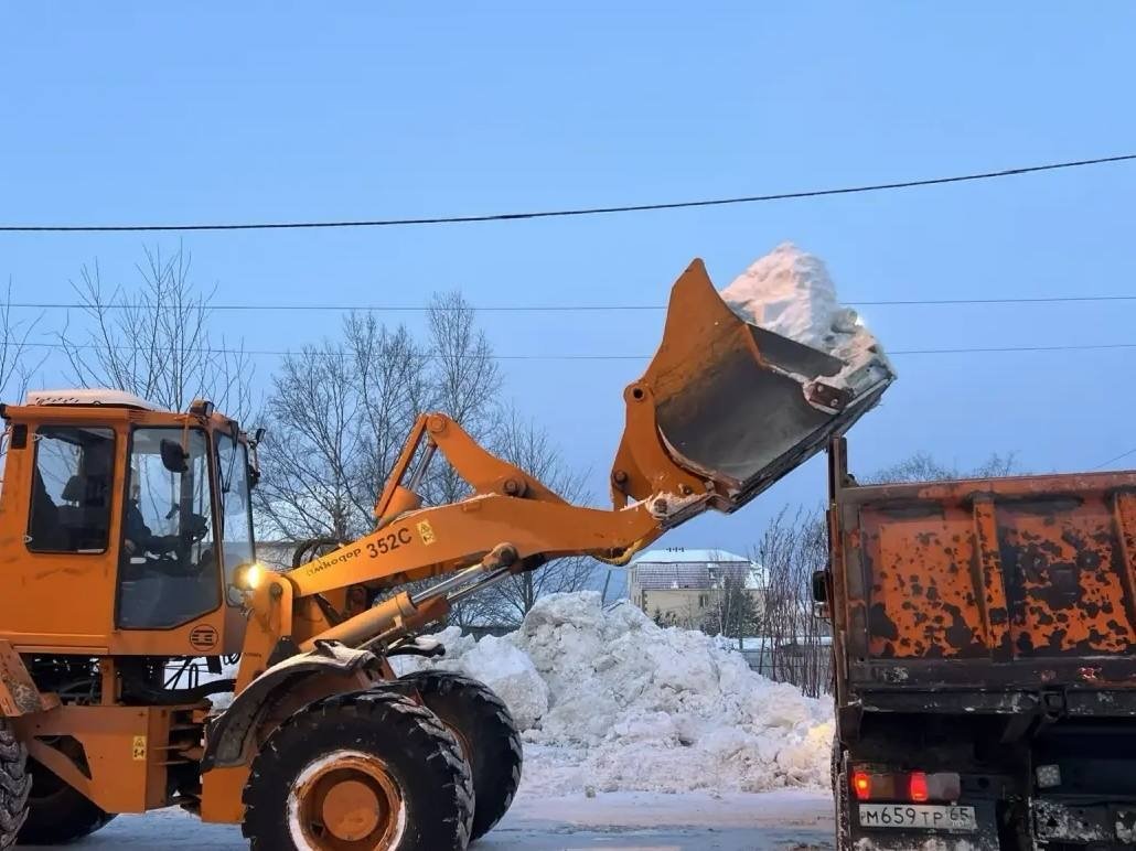 Более 260 тысяч кубометров снега вывезли в Южно-Сахалинске с начала сезона telegram-канал мэра города Сергея Надсадина