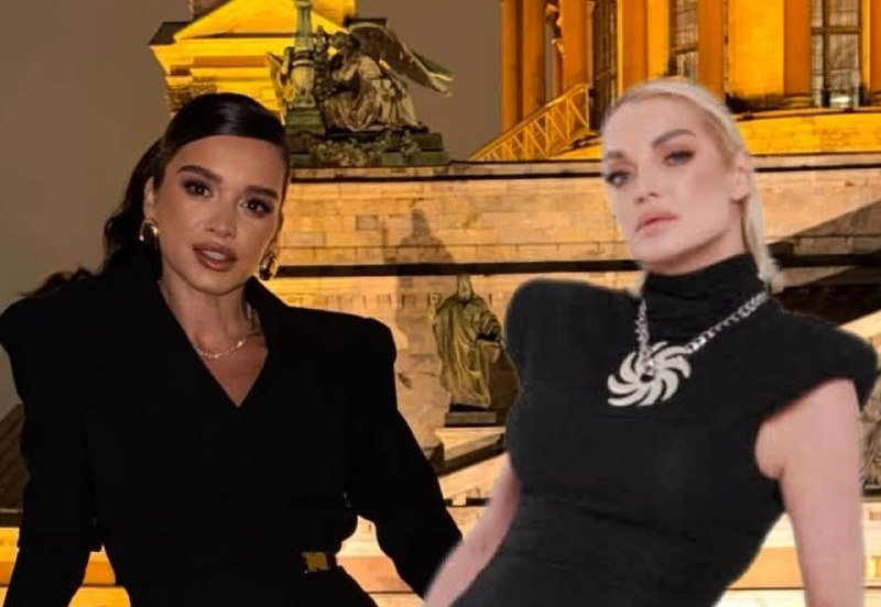 Ксения Бородина и Анастасия Волочкова коллаж сгенерирован PrimaDonna.media на основе соцсетей знаменитостей