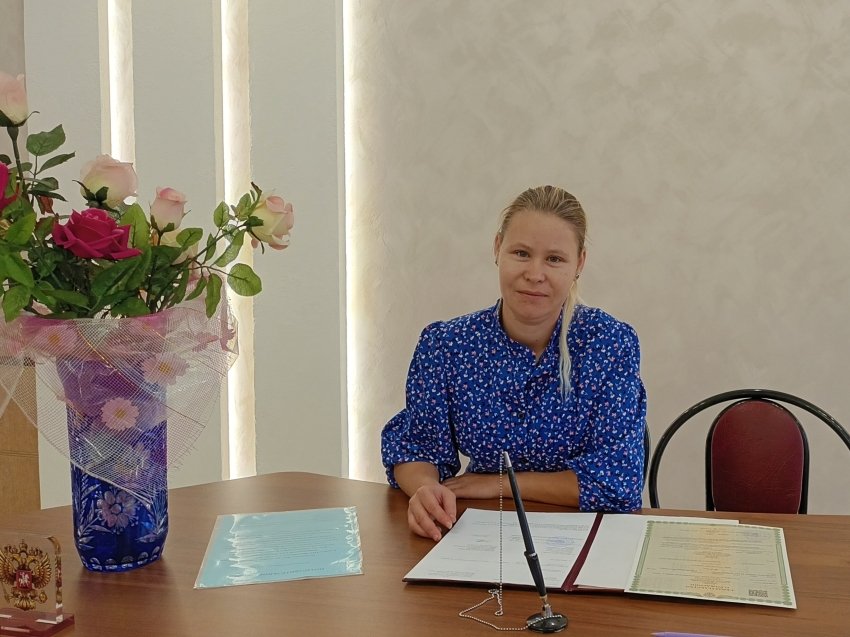 Мама малыша департамента ЗАГС Забайкалья