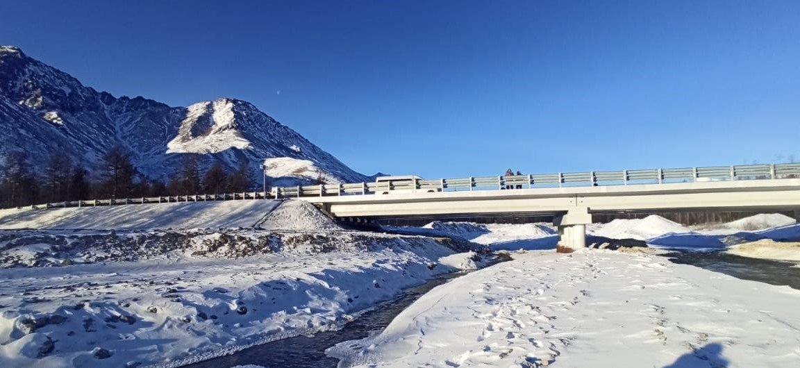 строительство моста Стройтрансгаз