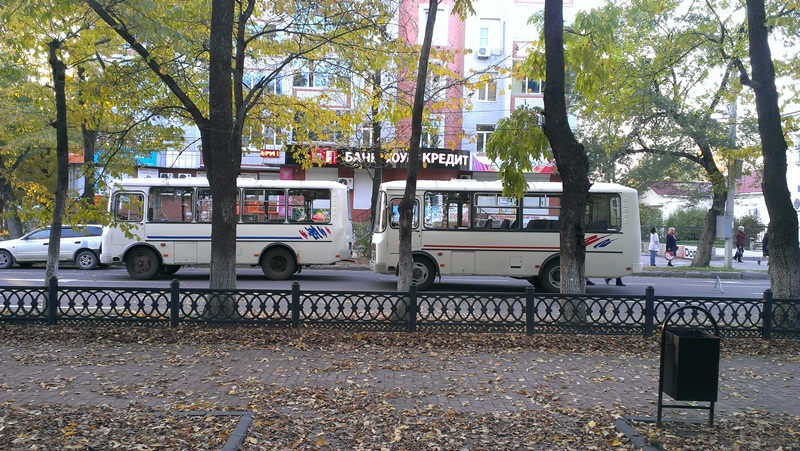 "Догонялки" в исполнении пассажирских автобусов, Фото с места события из других источников