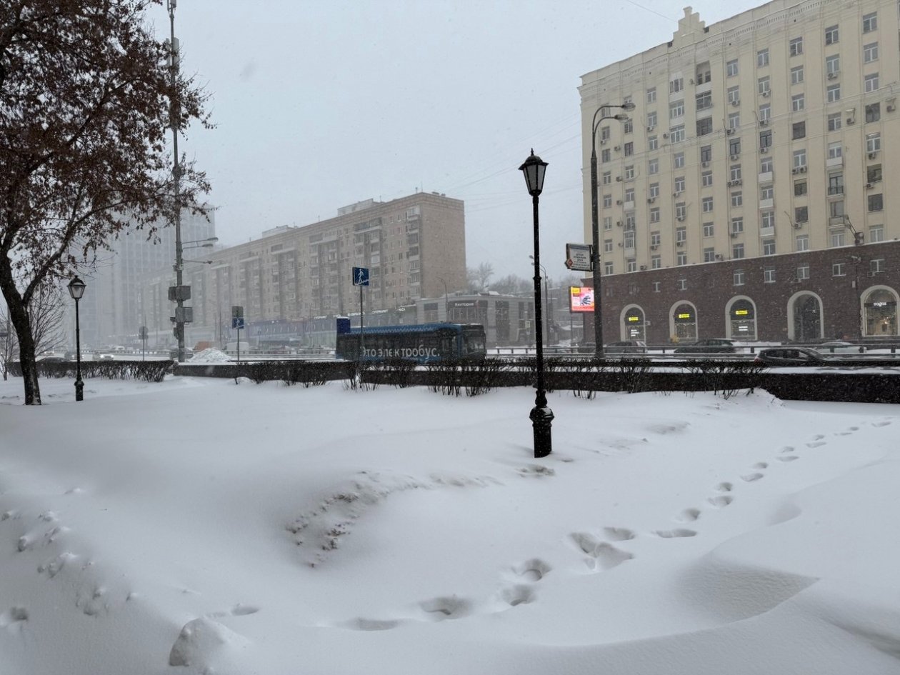 Снегопад в Москве ИА StolicaMedia