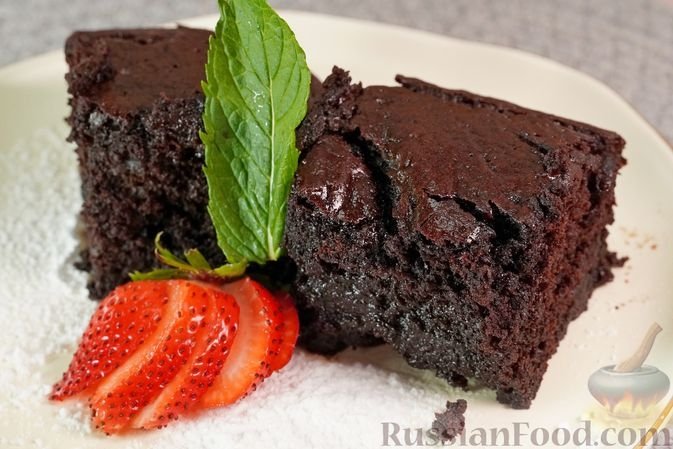 Греческий шоколадный пирог-брауни - &quotШоколатопита&quot - воздушный и просто тает во рту russianfood.com