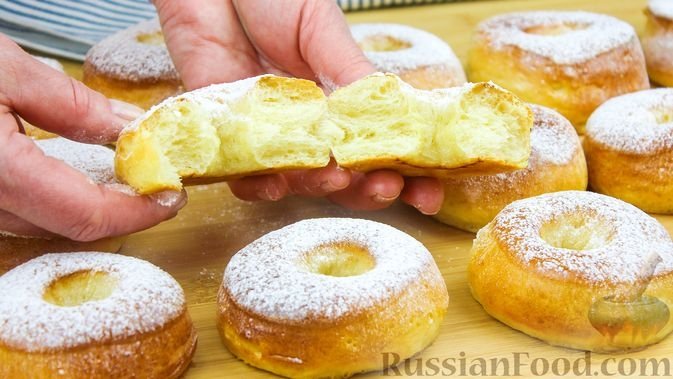 Пышные пончики без фритюра и жарки - воздушные, мягкие - настоящее объедение russianfood.com