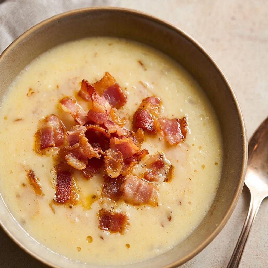 Сливочный суп с беконом GigaChat