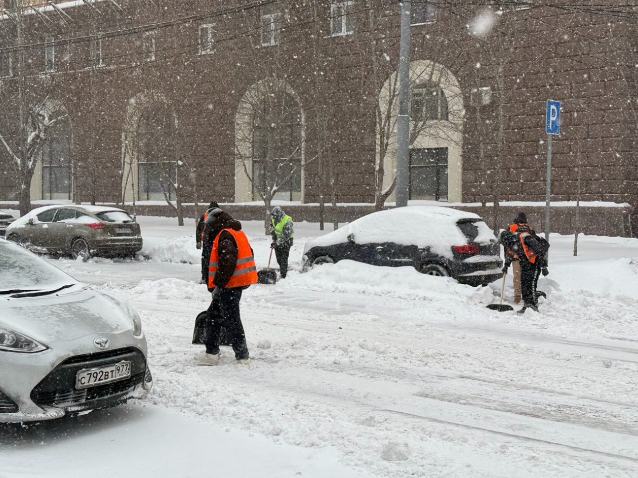 Снегопад в Москве ИА StolicaMedia