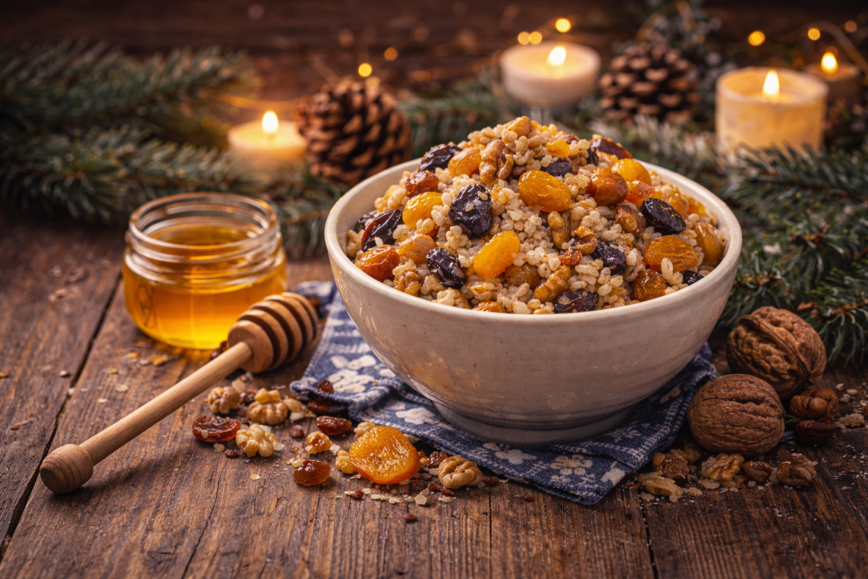 Кутья на Старый Новый год сгенерировано ИИ Qwenlm.ai (18+)