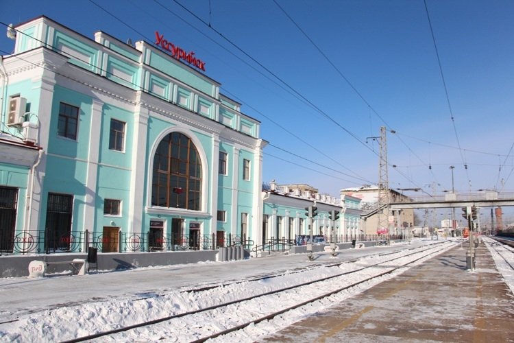 Железнодорожный вокзал Уссурийска пресс-служба УТ МВД России по ДФО, по материалам ЛО МВД России на ст. Уссурийск.