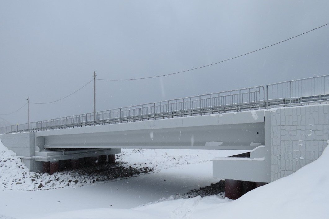 В Холмском районе обустроили новый мостовой переход через реку Целебную пресс-служба министерства транспорта и дорожного хозяйства Сахалинской области