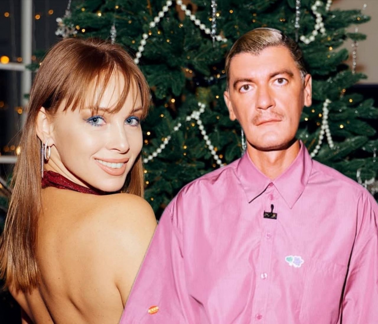 Полина Диброва и Александр Гудков коллаж сгенерирован PrimaDonna.media на основе соцсетей знаменитостей