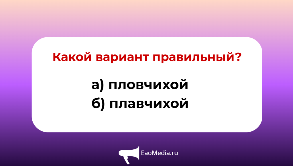 Проверка грамотности ИА EAOMedia