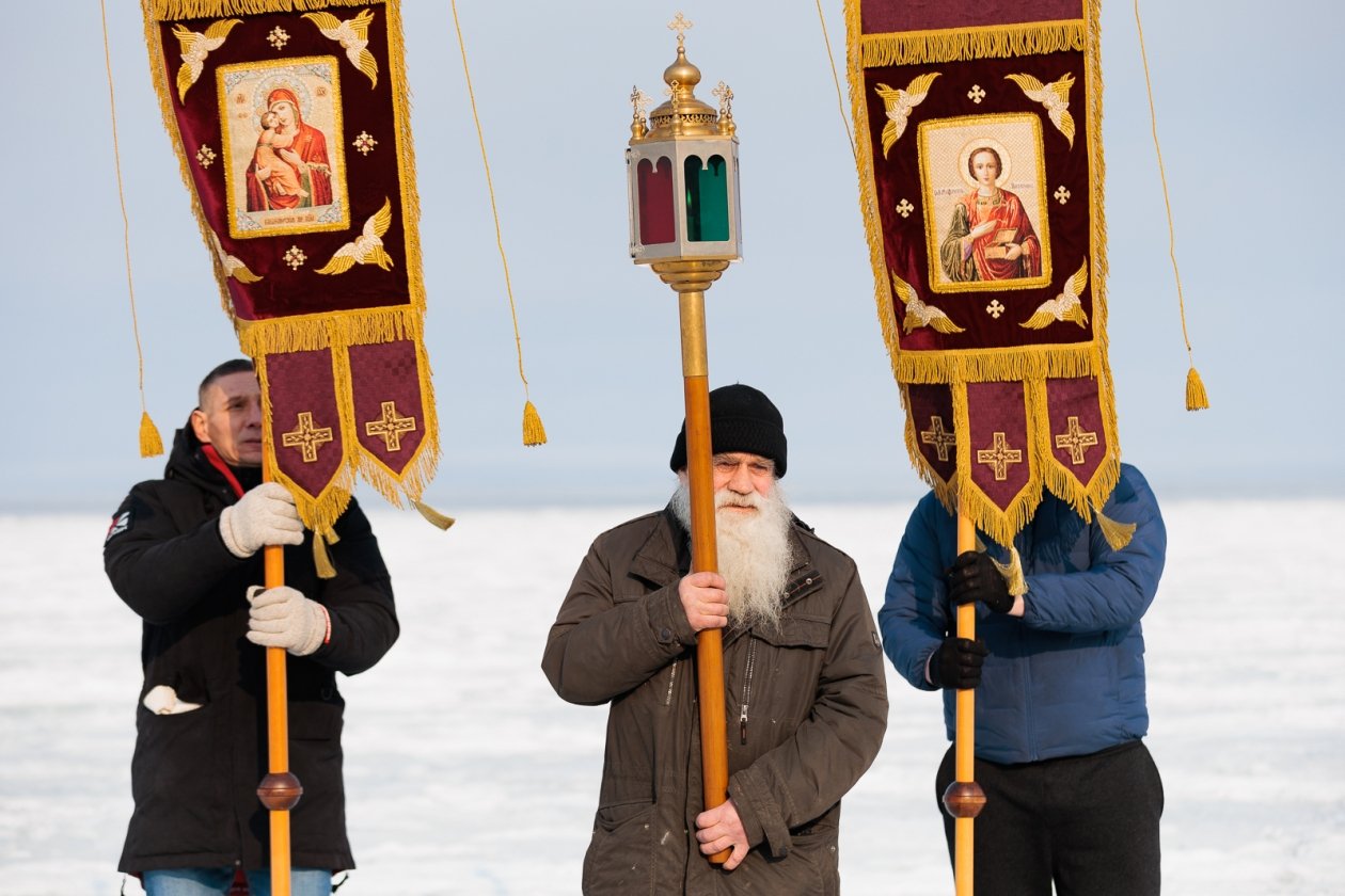 Крещение, Свято-Серафимовский монастырь, мужской монастырь, крестный ход, освящение Евгений  Кулешов, ИА PrimaMedia.ru