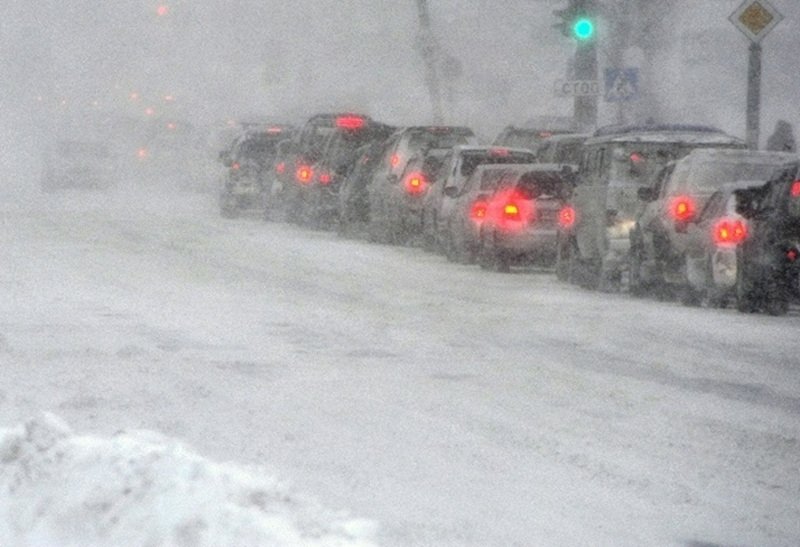 Снегоуборочная техника осложнила движение на трассе Краснодар-Верхнебаканский Юрий Гуршал