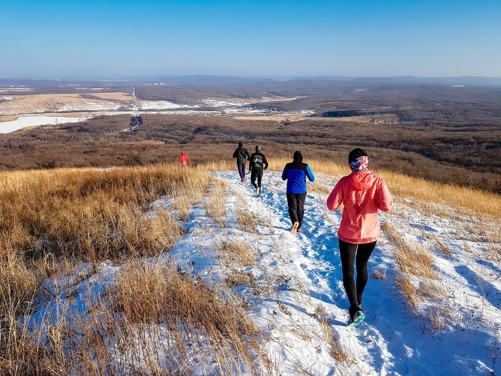 Зимняя пробежка предоставлено администраторами бегового клуба &quotУран&quot