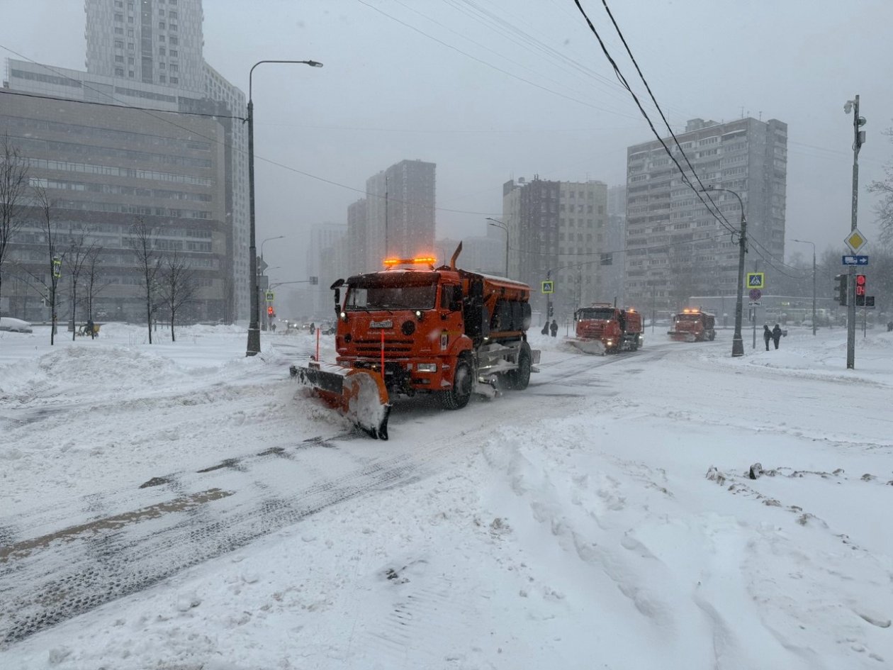 Снегопад в Москве ИА StolicaMedia