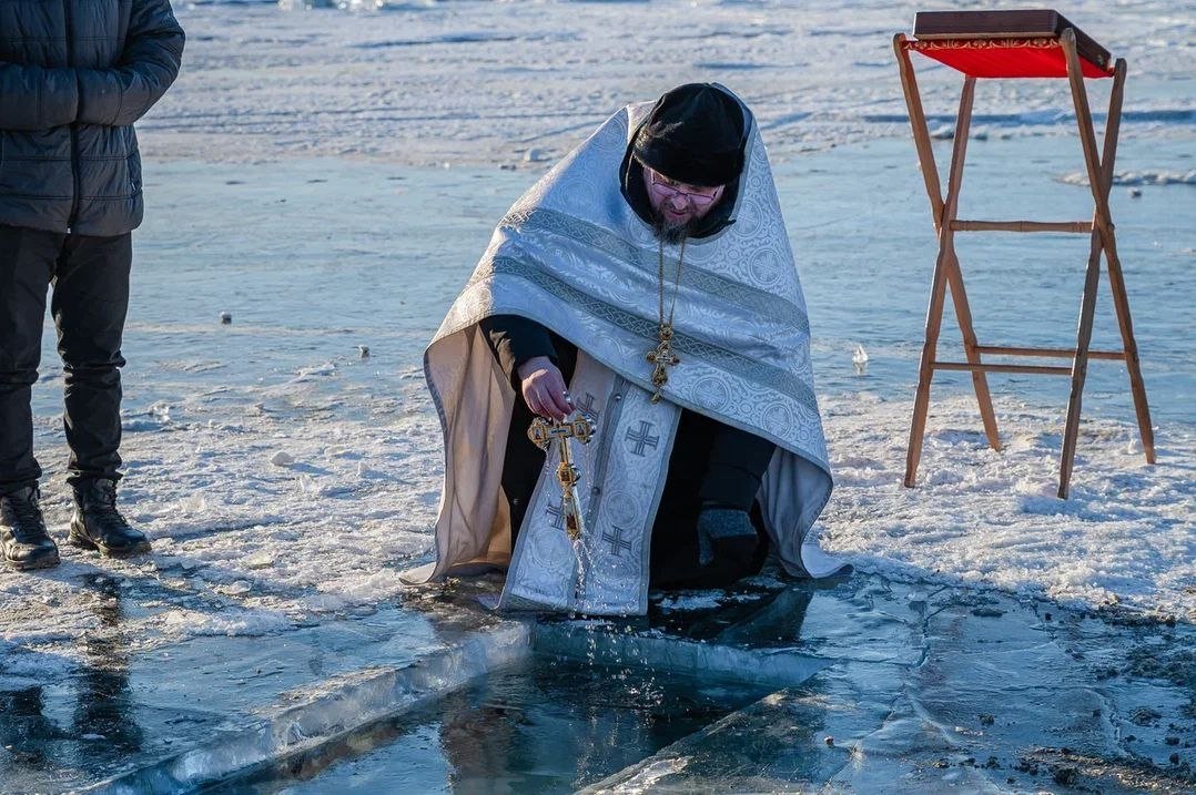 В Магадане освятили воду на городском питьевом водохранилище мэрия Магадана